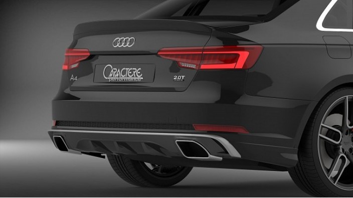 Spoiler spate cu tipsuri de evacuare Caractere | Audi A4 Avant 2016 - (8W5)